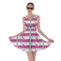 Black Friday Sale White Pink Disc Skater Dress View1