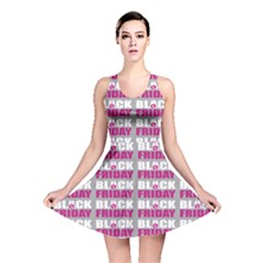 Black Friday Sale White Pink Disc Reversible Skater Dress by Mariart