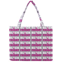 Black Friday Sale White Pink Disc Mini Tote Bag by Mariart