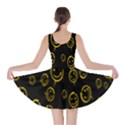 Face Smile Bored Mask Yellow Black Skater Dress View2