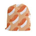 Fish Eat Japanese Sushi Drawstring Pouches (XXL) View1