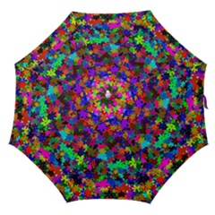 Flowersfloral Star Rainbow Straight Umbrellas by Mariart