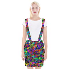 Flowersfloral Star Rainbow Braces Suspender Skirt by Mariart