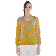 Green Blue Orange Wind Breaker (women) by Mariart