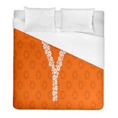 Iron Orange Y Combinator Gears Duvet Cover (full/ Double Size) by Mariart