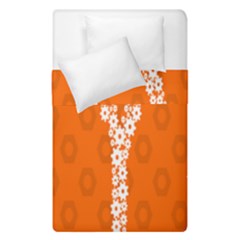 Iron Orange Y Combinator Gears Duvet Cover Double Side (single Size) by Mariart