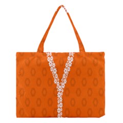 Iron Orange Y Combinator Gears Medium Tote Bag by Mariart