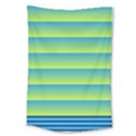 Line Horizontal Green Blue Yellow Light Wave Chevron Large Tapestry View1