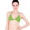 Clipart Aztec Green Yellow Bikini Top View1