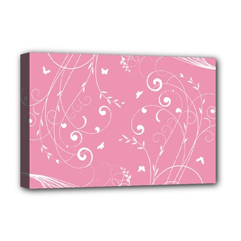 Floral Design Deluxe Canvas 18  X 12   by ValentinaDesign