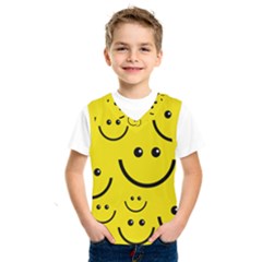 Linus Smileys Face Cute Yellow Kids  Sportswear by Mariart