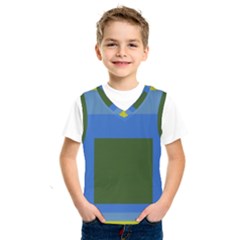 Plaid Green Blue Yellow Kids  Sportswear