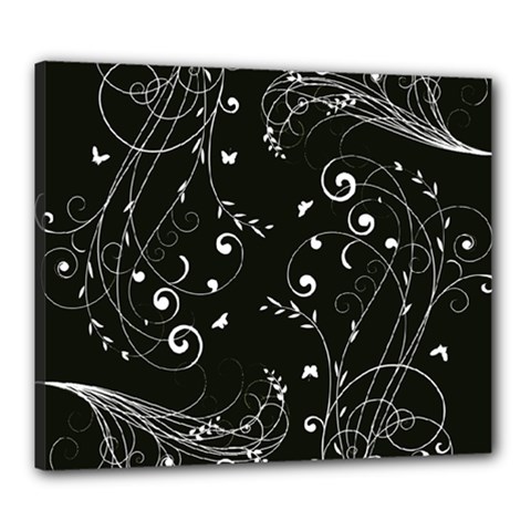 Floral Design Canvas 24  X 20  by ValentinaDesign