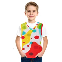 Polkadot Color Rainbow Red Blue Yellow Green Kids  Sportswear