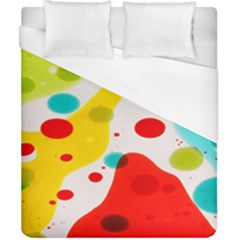 Polkadot Color Rainbow Red Blue Yellow Green Duvet Cover (california King Size) by Mariart