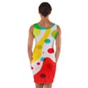 Polkadot Color Rainbow Red Blue Yellow Green Wrap Front Bodycon Dress View2