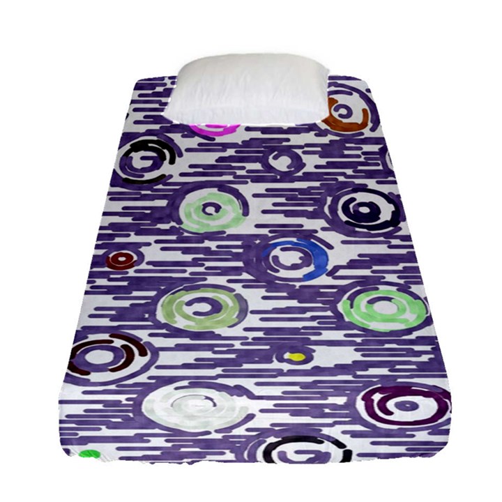 Painted circles          Fitted Sheet (Single Size)