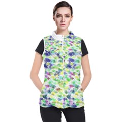 Paint On A White Background     Women s Puffer Vest