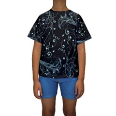 Floral Design Kids  Short Sleeve Swimwear