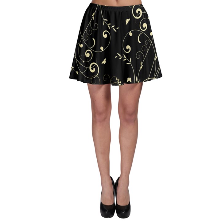 Floral design Skater Skirt