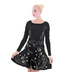 Floral Design Suspender Skater Skirt