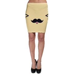 Mustache Bodycon Skirt by Nexatart