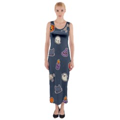 Kawaiieen Pattern Fitted Maxi Dress by Nexatart