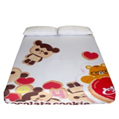 Chocopa Panda Fitted Sheet (queen Size) by Nexatart