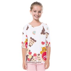 Chocopa Panda Kids  Quarter Sleeve Raglan Tee