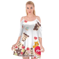 Chocopa Panda Cutout Spaghetti Strap Chiffon Dress