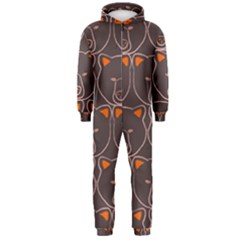 Bears Pattern Hooded Jumpsuit (men)  by Nexatart