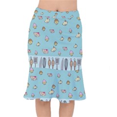 Kawaii Kitchen Border Mermaid Skirt