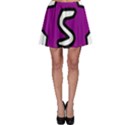 Star Five Purple White Skater Skirt View1