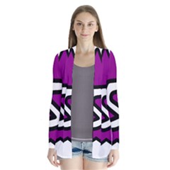 Star Five Purple White Cardigans by Mariart