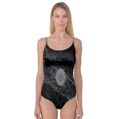 Space X Circle Line Black Camisole Leotard  by Mariart