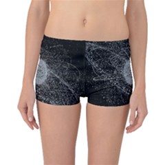 Space X Circle Line Black Boyleg Bikini Bottoms by Mariart