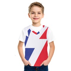 Three Colors Blue White Line Star Kids  Sportswear