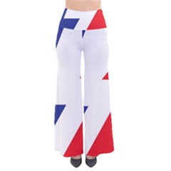 Three Colors Blue White Line Star Pants by Mariart