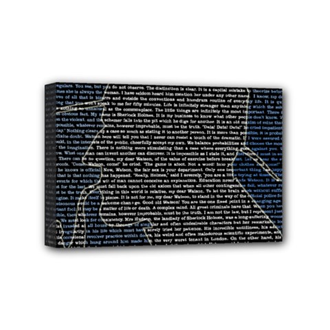 Sherlock Quotes Mini Canvas 6  X 4  by Mariart