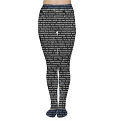 Sherlock Quotes Women s Tights by Mariart