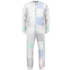 Sweet Dreams Rag Quilt Onepiece Jumpsuit (men)  by Mariart