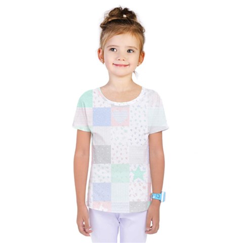 Sweet Dreams Rag Quilt Kids  One Piece Tee by Mariart