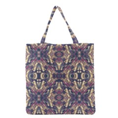 Multicolored Modern Geometric Pattern Grocery Tote Bag by dflcprints