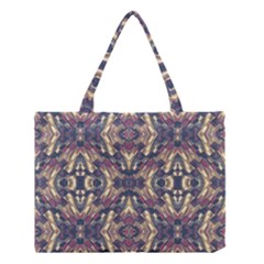 Multicolored Modern Geometric Pattern Medium Tote Bag by dflcprints