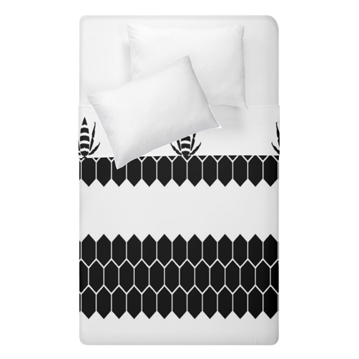 Wasp Bee Hive Black Animals Duvet Cover Double Side (Single Size)