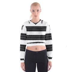 Wasp Bee Hive Black Animals Cropped Sweatshirt by Mariart