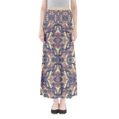 Multicolored Modern Geometric Pattern Maxi Skirts