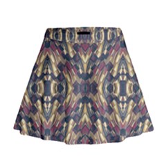 Multicolored Modern Geometric Pattern Mini Flare Skirt by dflcprintsclothing