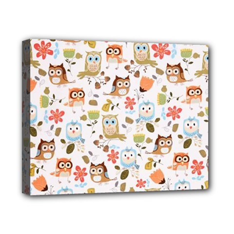 Cute Owl Canvas 10  X 8  by Nexatart