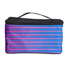 Turquoise Pink Stripe Light Blue Cosmetic Storage Case by Mariart